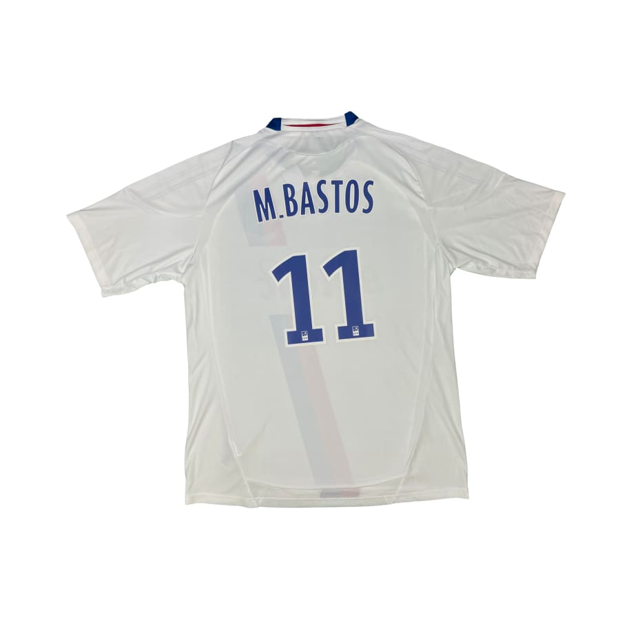 Maillot football vintage Olympique Lyonnais domicile #11 M.Bastos saison 2010-2011 - Adidas - Olympique Lyonnais