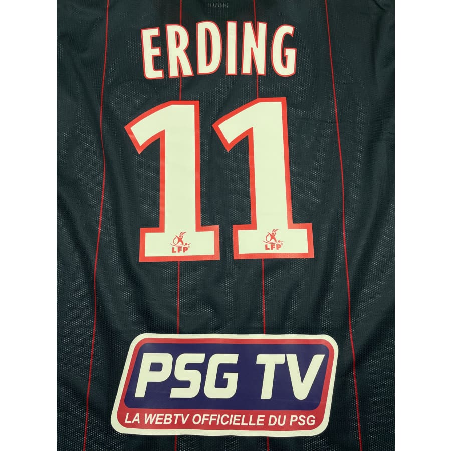 Maillot football vintage Paris Saint-Germain domicile #11 Erding saison 2009-2010 - Nike - Paris Saint-Germain