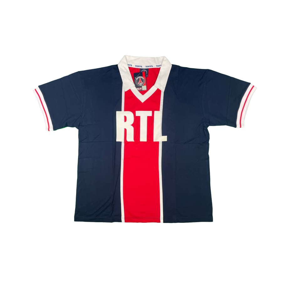 Maillot football vintage Paris-saint-Germain ’RTL’ domicile réédition TOFFS saison années 80 - Toffs - Paris Saint-Germain