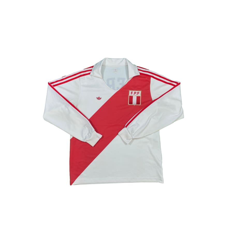 Maillot football vintage Pérou domicile #10 Peru saison 1978-1979 - Adidas - Pérou