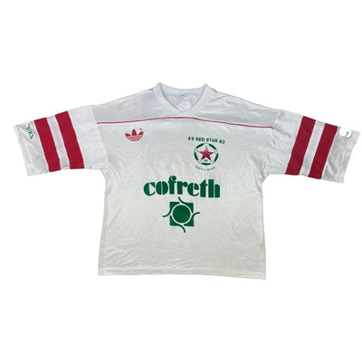 Maillot football vintage porté Red Star extérieur #10 saison 1986-1987 - Adidas - Red star