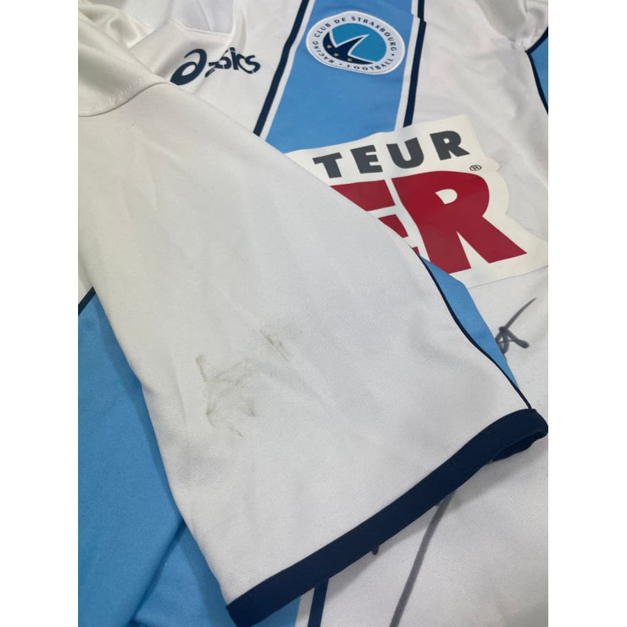 Maillot football vintage RC Strasbourg Alsace extérieur saison - Asics - RC Strasbourg Alsace