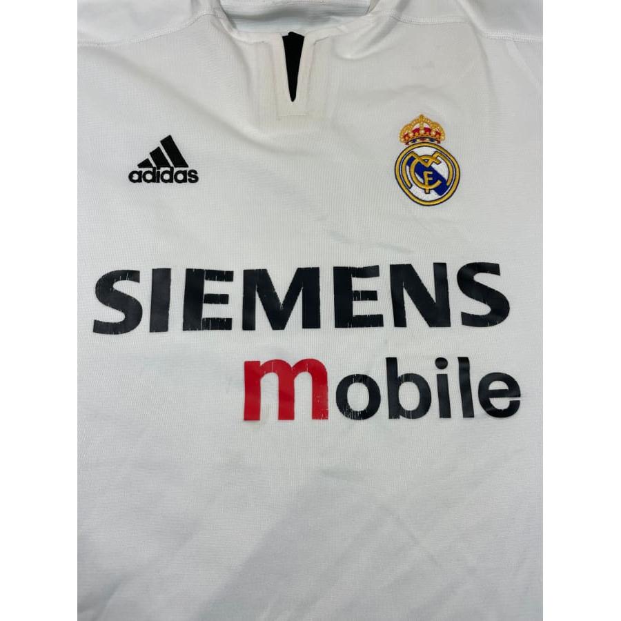 Maillot football vintage Real Madrid #5 Zidane domicile saison 2003-2004 - Adidas - Real Madrid