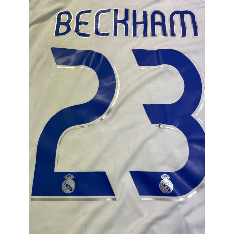 Maillot football vintage Real Madrid domicile #23 Beckham saison 2006-2007 - Adidas - Real Madrid