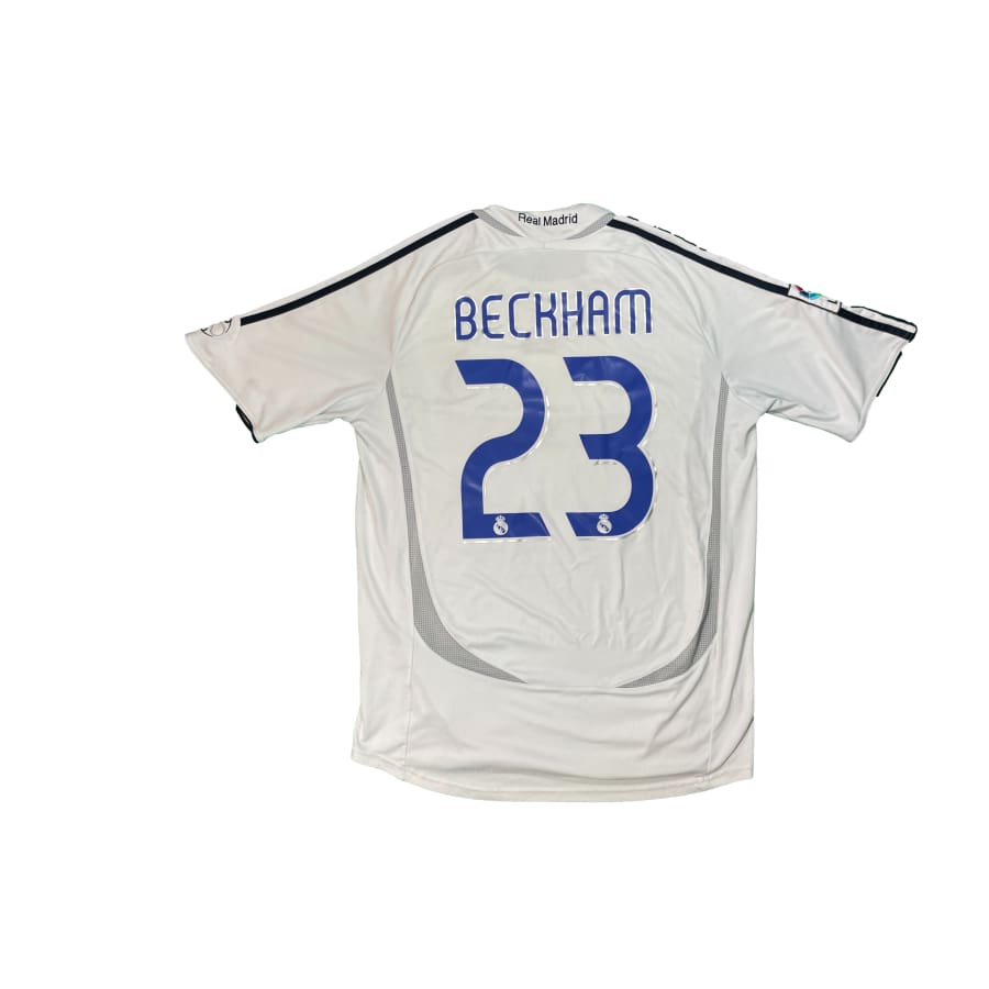 Maillot football vintage Real Madrid domicile #23 Beckham saison 2006-2007 - Adidas - Real Madrid