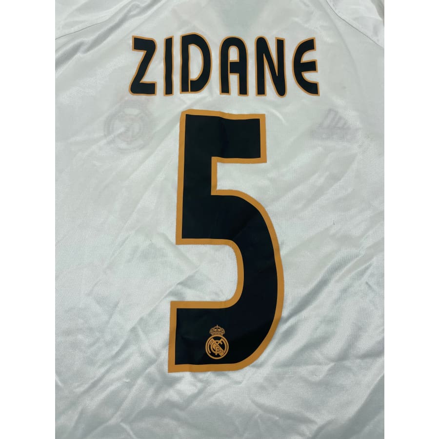 Maillot football vintage Real Madrid domicile #5 Zidane saison 2003-2004 - Adidas - Real Madrid