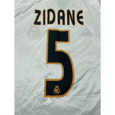 Maillot football vintage Real Madrid domicile #5 Zidane saison 2003-2004 - Adidas - Real Madrid