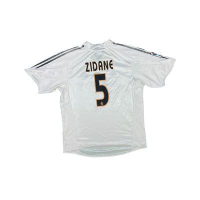 Maillot football vintage Real Madrid domicile #5 Zidane saison 2003-2004 - Adidas - Real Madrid