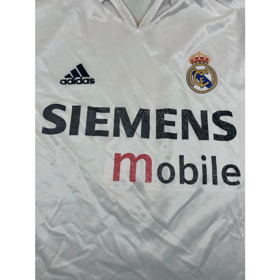 Maillot football vintage Real Madrid domicile #5 Zidane saison 2003-2004 - Adidas - Real Madrid