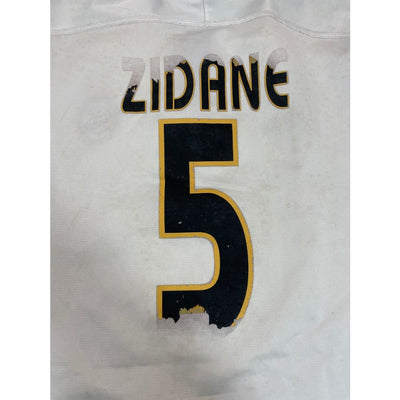 Maillot football vintage Real Madrid domicile #5 Zidane saison 2004 - 2005 - Adidas - Real Madrid