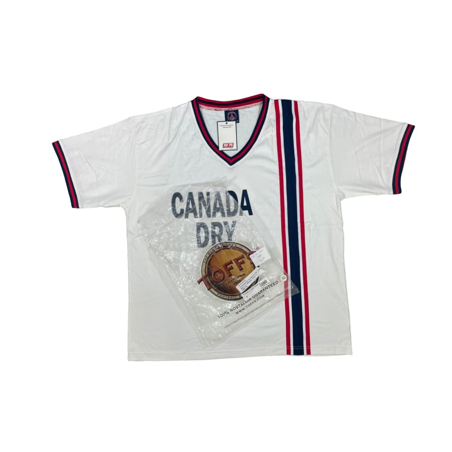 Maillot football vintage réédition TOFFS Paris-Saint-Germain extérieur ’Canada Dry’ saison 1973-1974 - Toffs - Paris Saint-Germain
