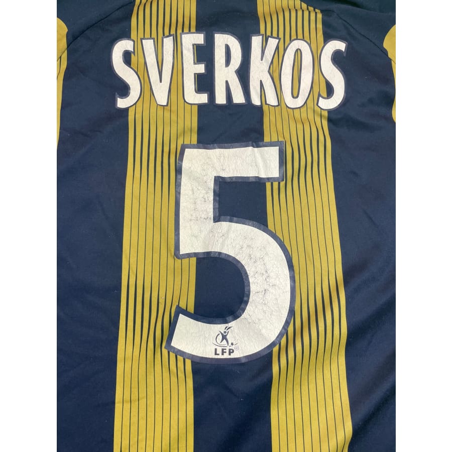 Maillot football vintage Sochaux third #5 Sverkos saison 2008-2009 - Lotto - FC Sochaux-Montbéliard