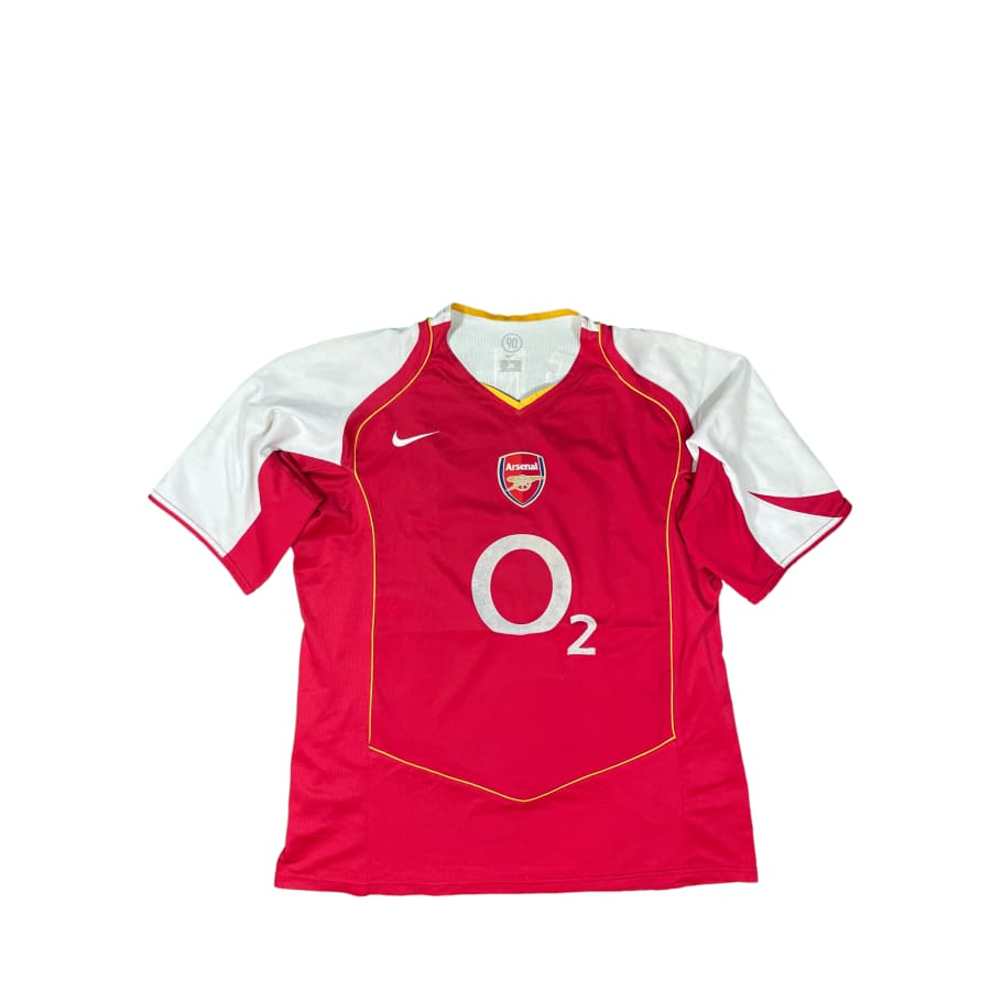 Maillot De Foot Vintage Arsenal FC – Taille M, Manches Courtes, Rouge – Collection Rétro