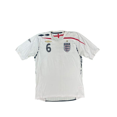 Maillot vintage domicile Angleterre #6 Terry saison 2008-2009 - Umbro - Angleterre