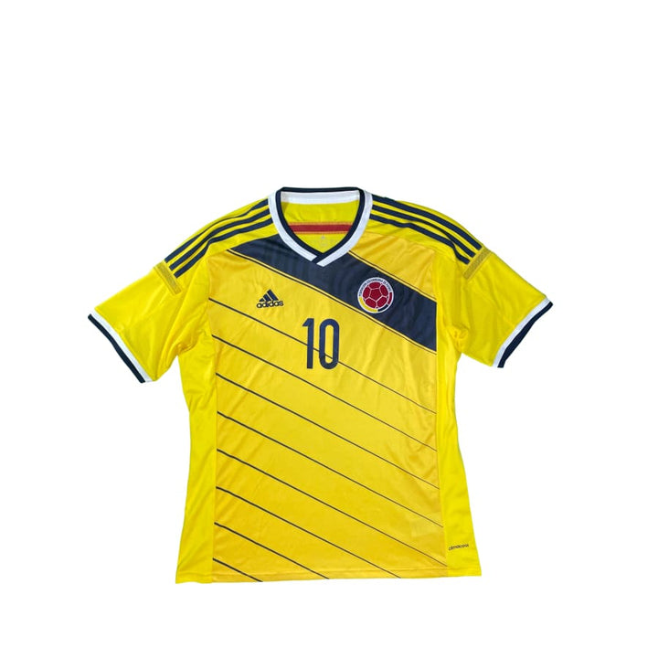 Maillot vintage domicile Colombie 10 James saison 2014 2015