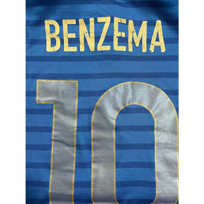 Maillot vintage domicile Equipe de France #10 Benzema saison 2012 - 2013 - Nike - Equipe de France