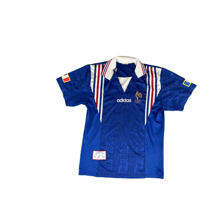 Maillot vintage domicile Equipe de France saison 1996-1997 - Adidas - Equipe de France
