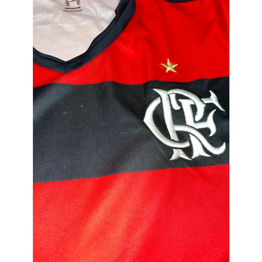 Maillot Vintage Flamengo #11 – Dias Sports Années 80, Rouge/noir, Taille S/M, Occasion