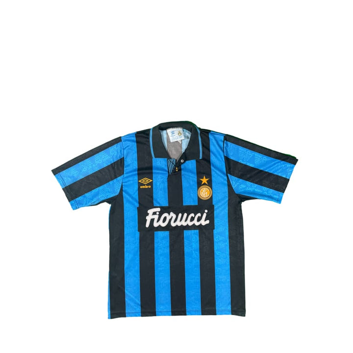 Ancien Maillot De Foot Vintage - Style OGC Nice Ou Inter Milan - Occasion
