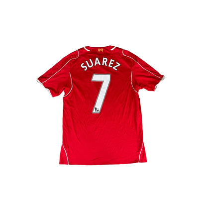 Maillot vintage domicile Liverpool #7 Suarez saison 2014-2015 - Warrior Sports - FC Liverpool
