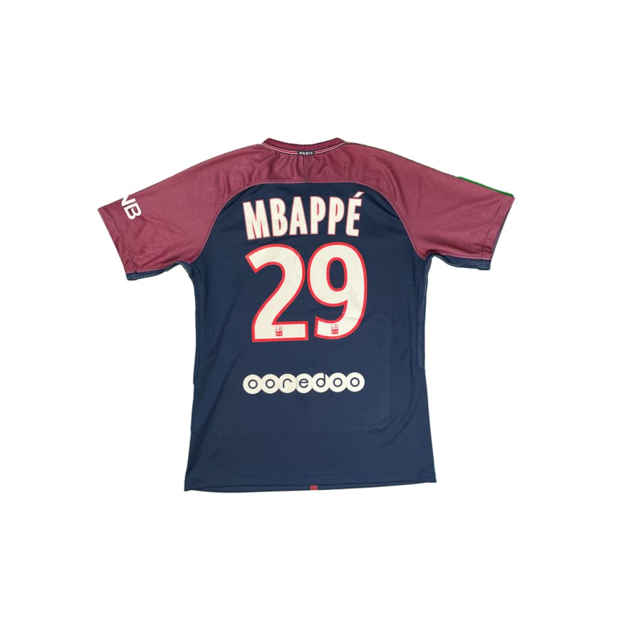 Maillot vintage domicile Paris - Saint - Germain #29 Mbappé saison 2017 - 2018 - Nike - Paris Saint - Germain