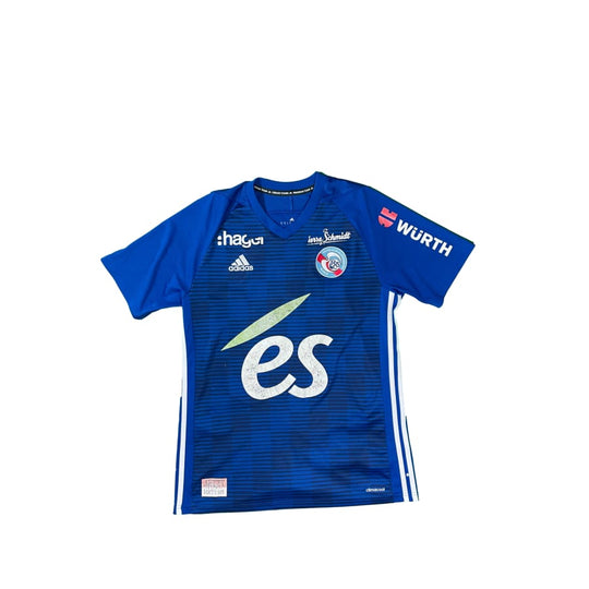 Maillot vintage domicile Strasbourg #13 Mitrovic saison 2018-2019 - Adidas - RC Strasbourg Alsace
