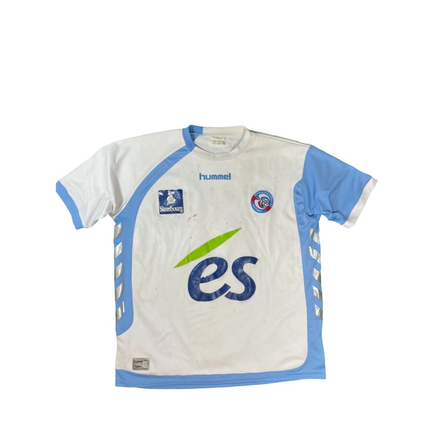 Maillot vintage domicile Strasbourg #17 Fanchone saison 2008-2009 - Hummel - RC Strasbourg Alsace