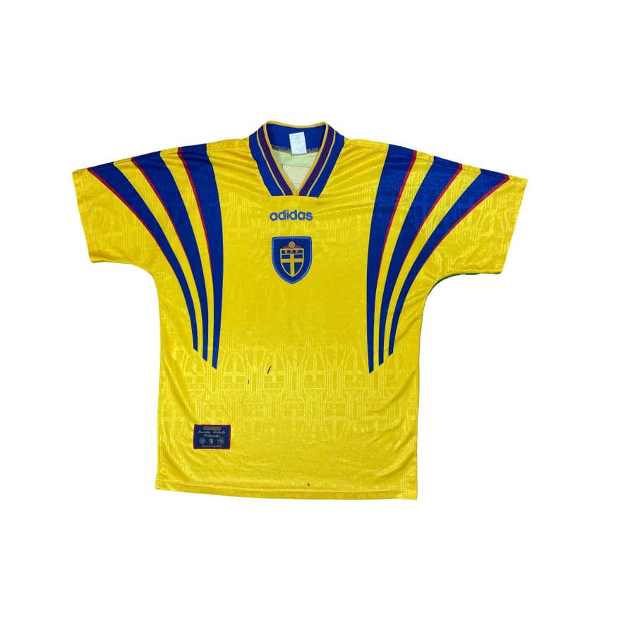 Maillot vintage domicile Suede saison 1996 - 1997 - Adidas - Suède