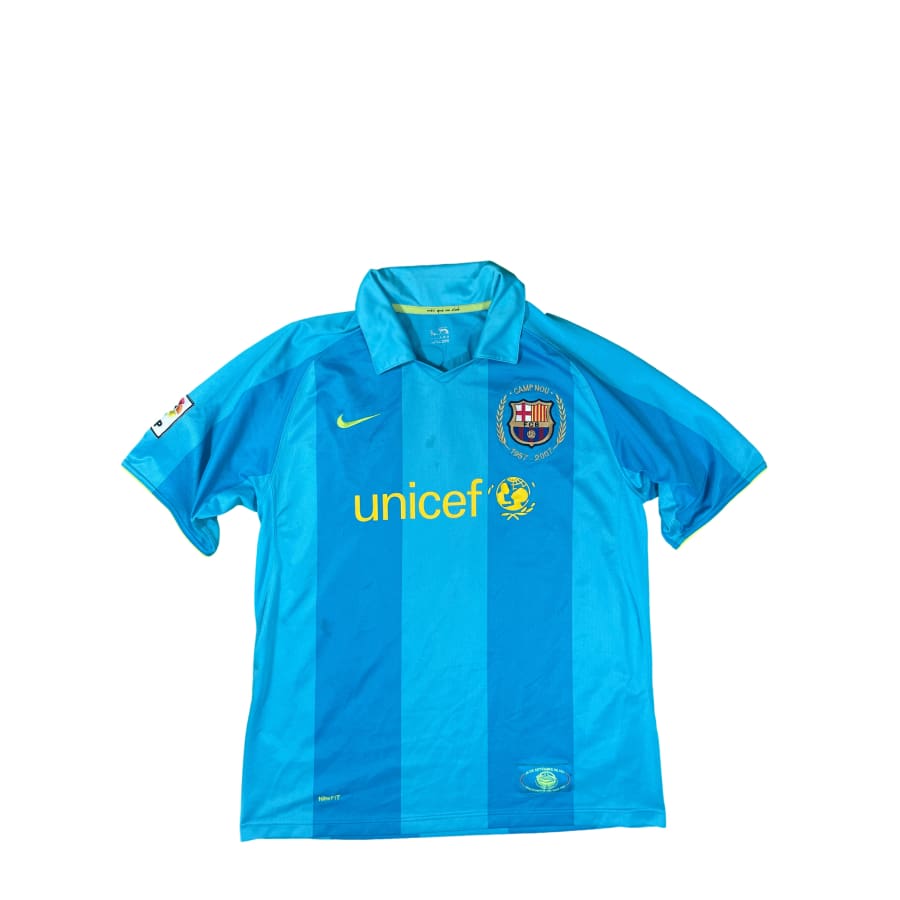 Maillot Extérieur FC Barcelone 2007-2008 - N°19 Messi - Taille L - Nike - Occasion