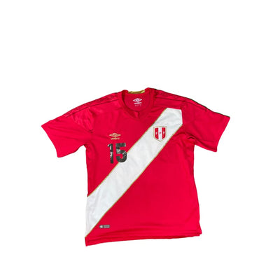 Maillot vintage Perou extérieur #15 Carrillo saison 2018-2019 - Umbro - Pérou