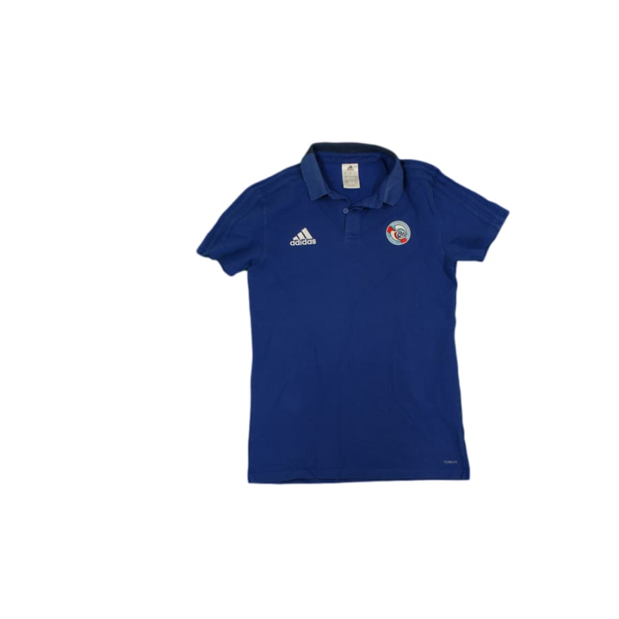 Polo de foot vintage supporter RC Strasbourg Alsace années 2010 - Adidas - RC Strasbourg Alsace