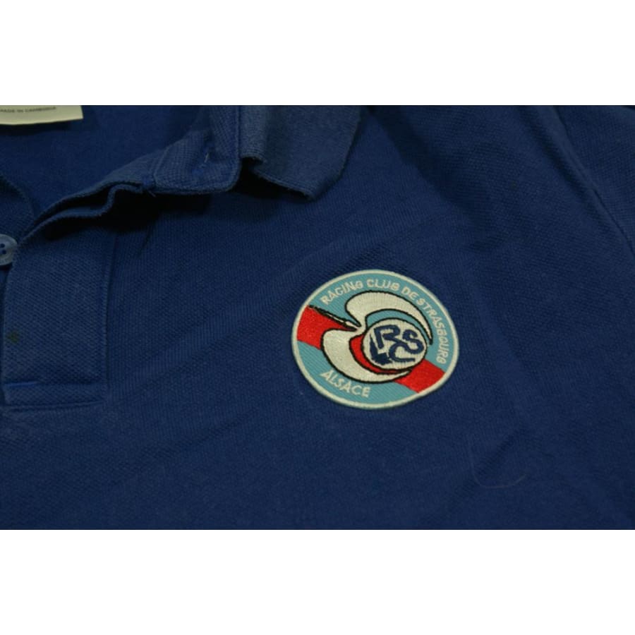 Polo de foot vintage supporter RC Strasbourg Alsace années 2010 - Adidas - RC Strasbourg Alsace