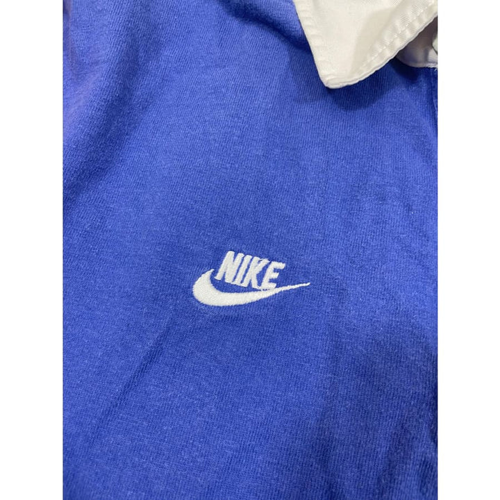 Maillot De Foot Vintage Garman Falk - Italie Bleu - Homme XL Manches Longues - Rétro USA