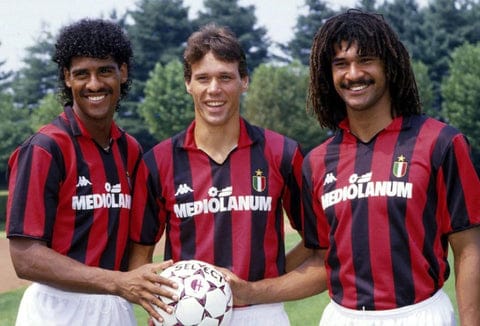 Ruud Gullit, Rijkaard, Van Basten Milan AC