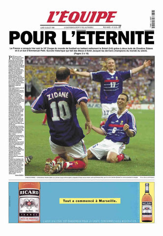 una squadra 13 luglio 1998 francia brasile coppa del mondo