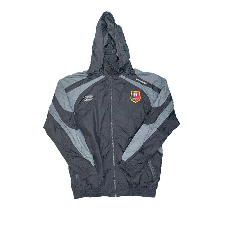 Veste survêtement Stade Rennais Casual noir gris 2023/24 sur Veste survêtement Stade Rennais Casual noir gris 2023/24 sur