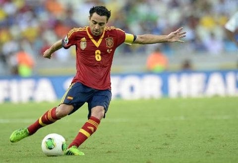 maillot vintage espagne xavi