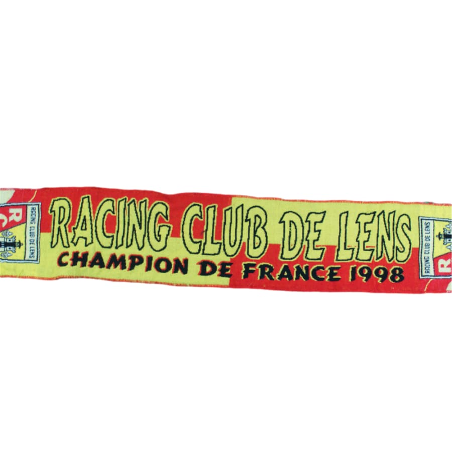Echarpe de football rétro RC Lens Champions de France 1997-1998 - Officiel - RC Lens