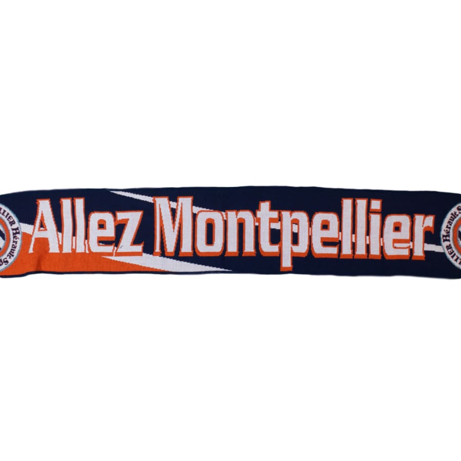 Echarpe de football vintage Montpellier Hérault SC années 2000 - Officiel - Montpellier Hérault SC