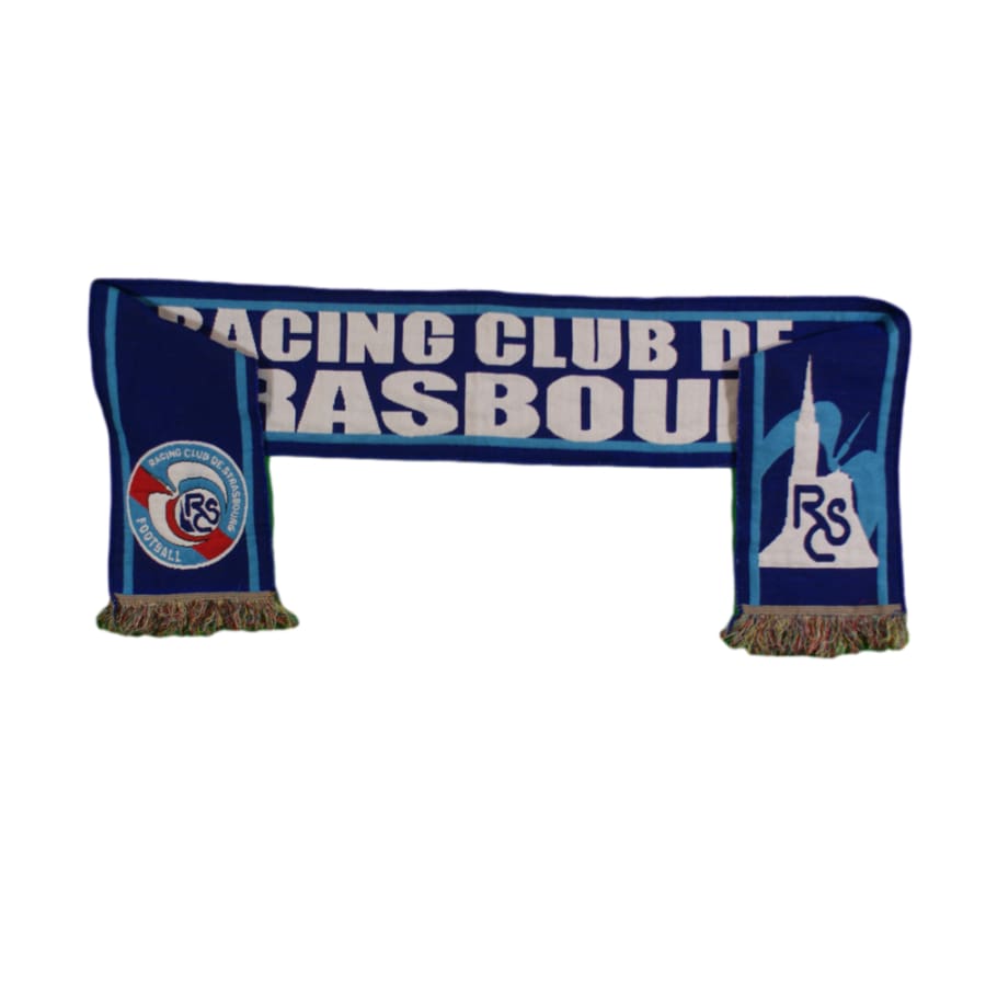 Echarpe de football vintage RC Strasbourg Alsace années 2000 - Officiel - RC Strasbourg Alsace