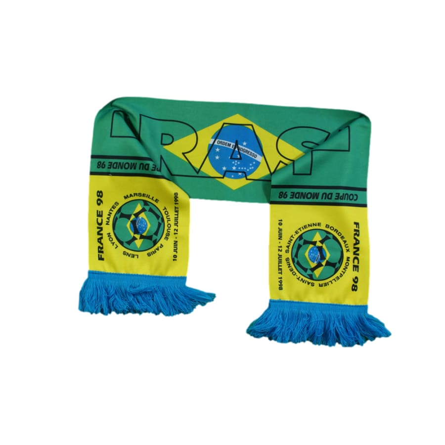 Echarpe foot rétro Brésil Coupe du Monde 1998 - Officiel - Brésil