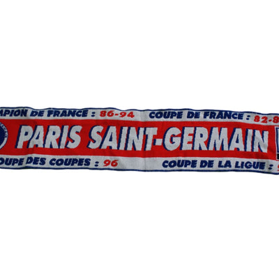 Echarpe foot rétro Paris SG années 1990 - Officiel - Paris Saint-Germain