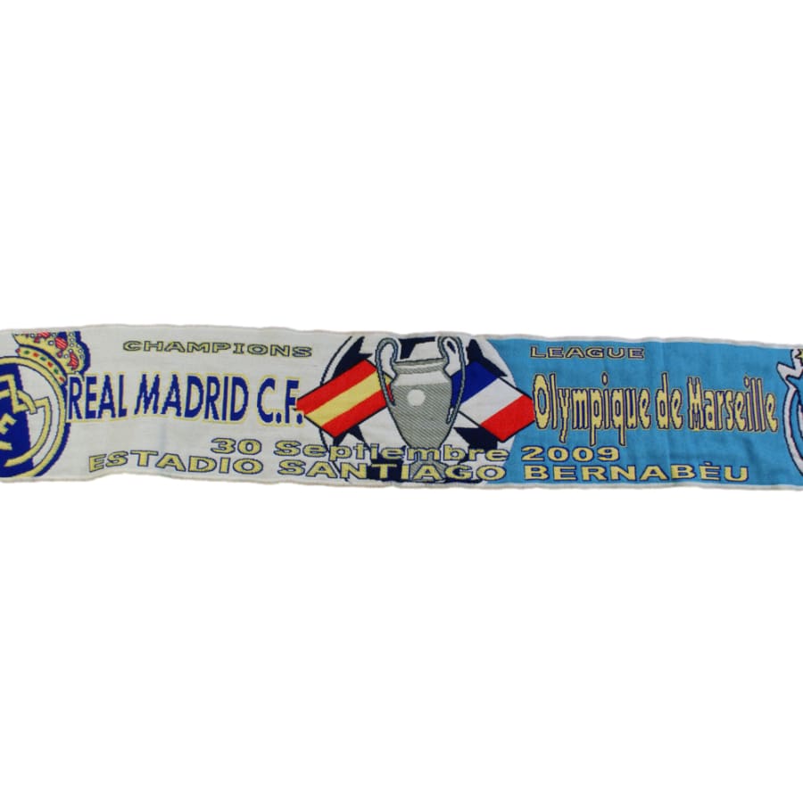 Echarpe foot rétro Real Madrid - Marseille 2009-2010 - Officiel - Olympique de Marseille