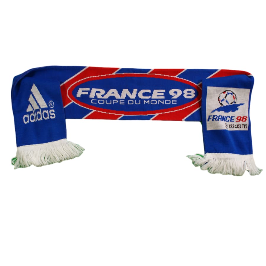 Echarpe football rétro France 98 Coupe du Monde 1998 - Adidas - Equipe de France
