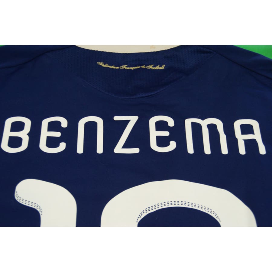 Maillor France vintage domicile #10 BENZEMA 2010-2011 - Adidas - Equipe de France