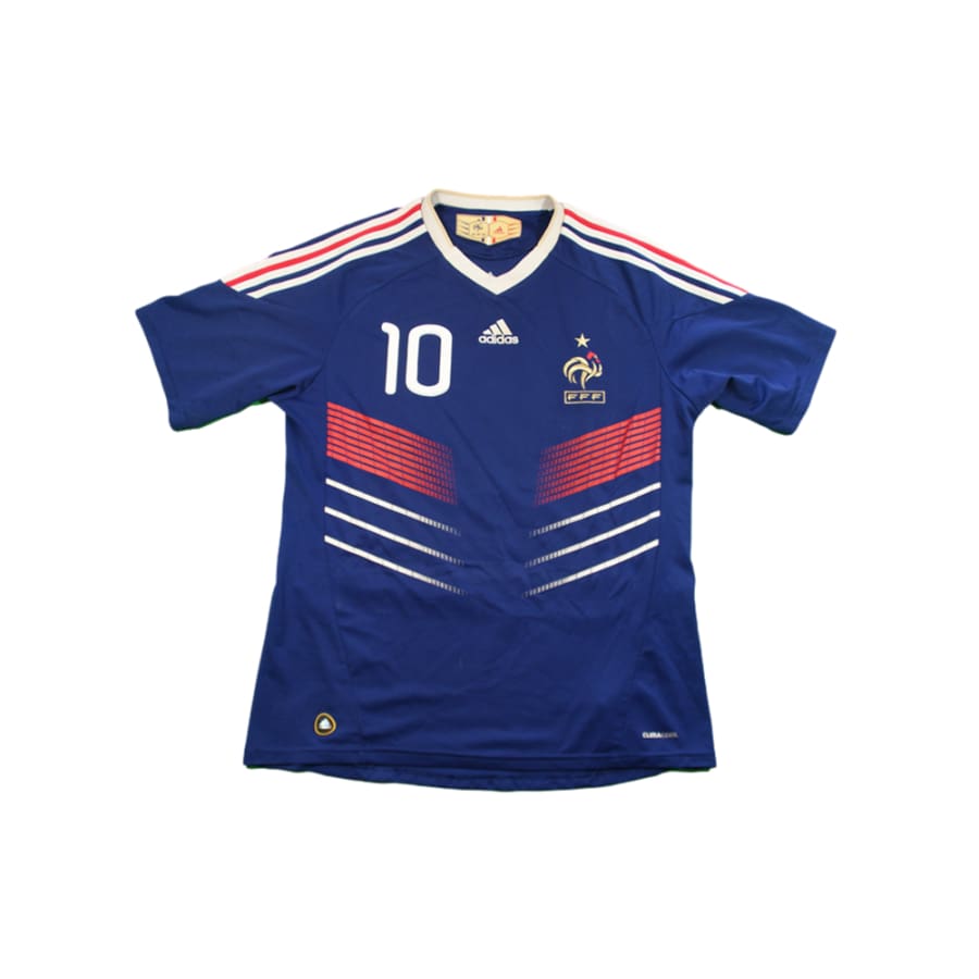 Maillor France vintage domicile #10 BENZEMA 2010-2011 - Adidas - Equipe de France