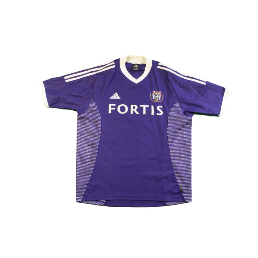 Maillot Anderlecht vintage dédicacé domicile N°10 BASEGGIO 2002-2003 - Adidas - RSC Anderlecht