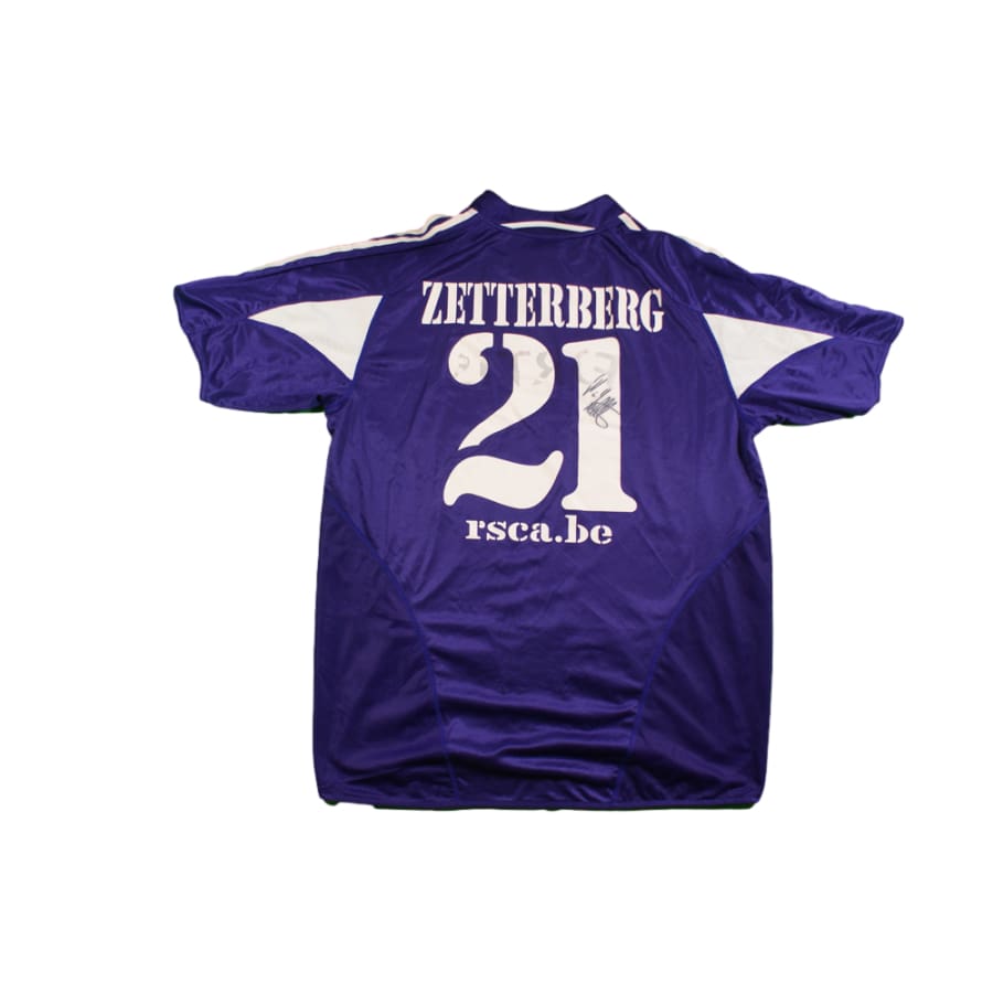 Maillot Anderlecht vintage domicile N°21 ZETTERBERG 2004-2005 - Adidas - RSC Anderlecht