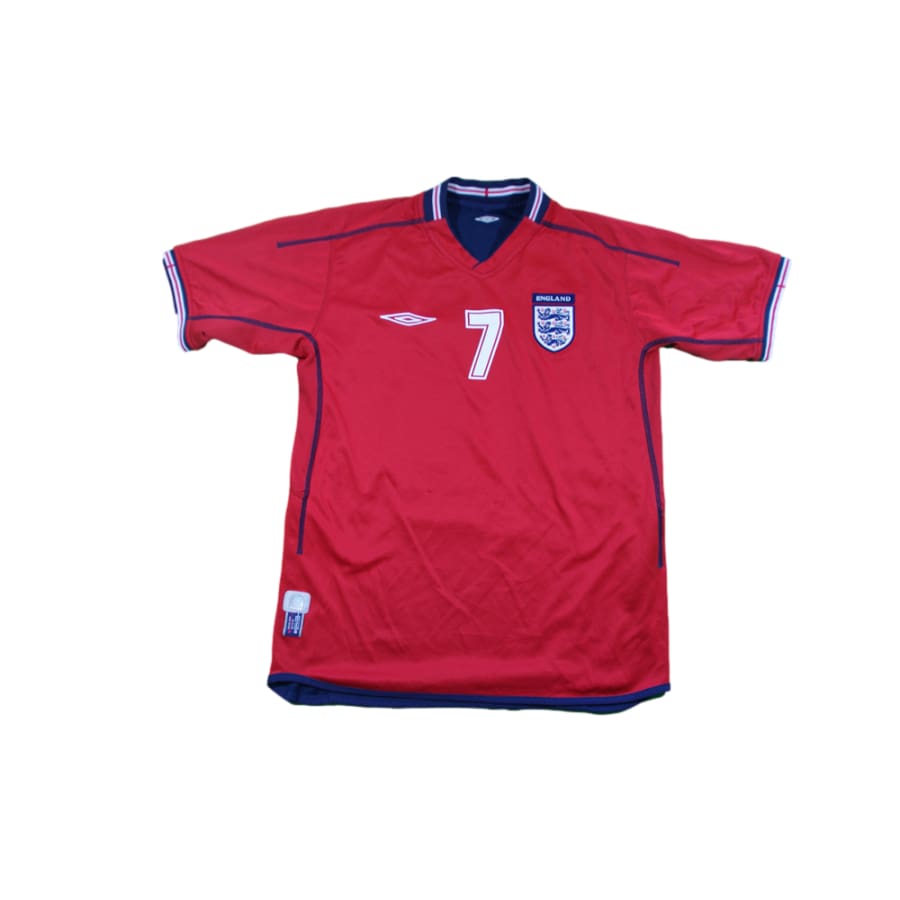 Maillot Angleterre vintage extérieur #7 BECKHAM 2002-2003 - Umbro - Angleterre