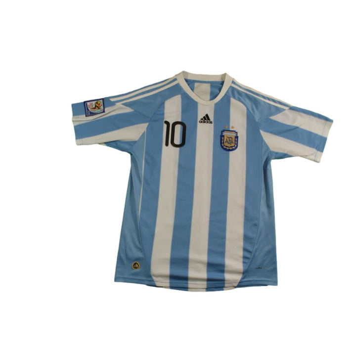 Maillot Argentine Messi 2010 - Adidas, Domicile, Manches Courtes, Taille XL - Occasion